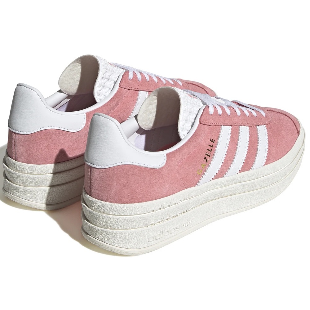 Adidas GAZELLE BOLD SHOES Platform Pink Super Pop White 8 - Picture 13 of 13